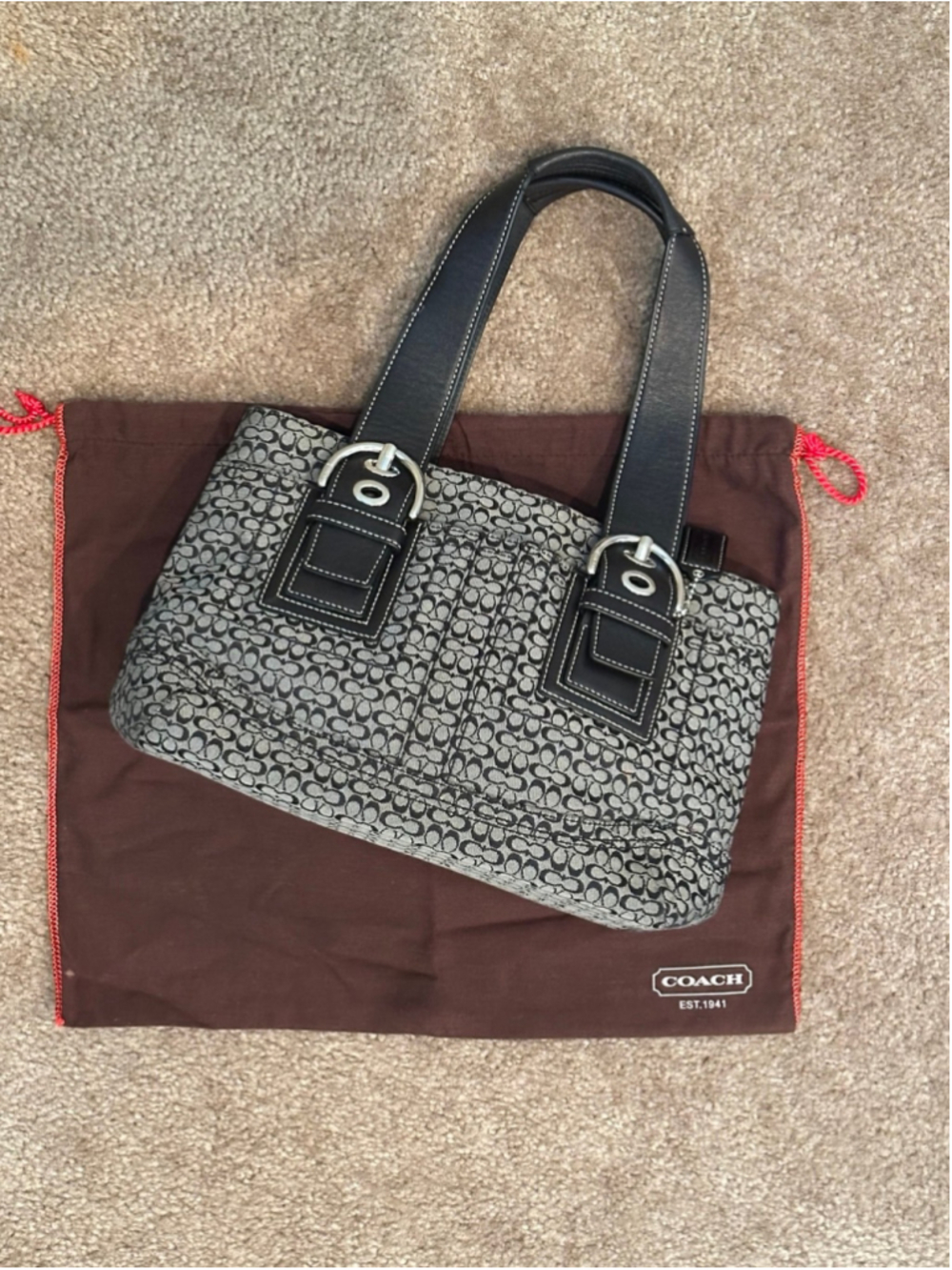 Vintage signature Coach Handbag